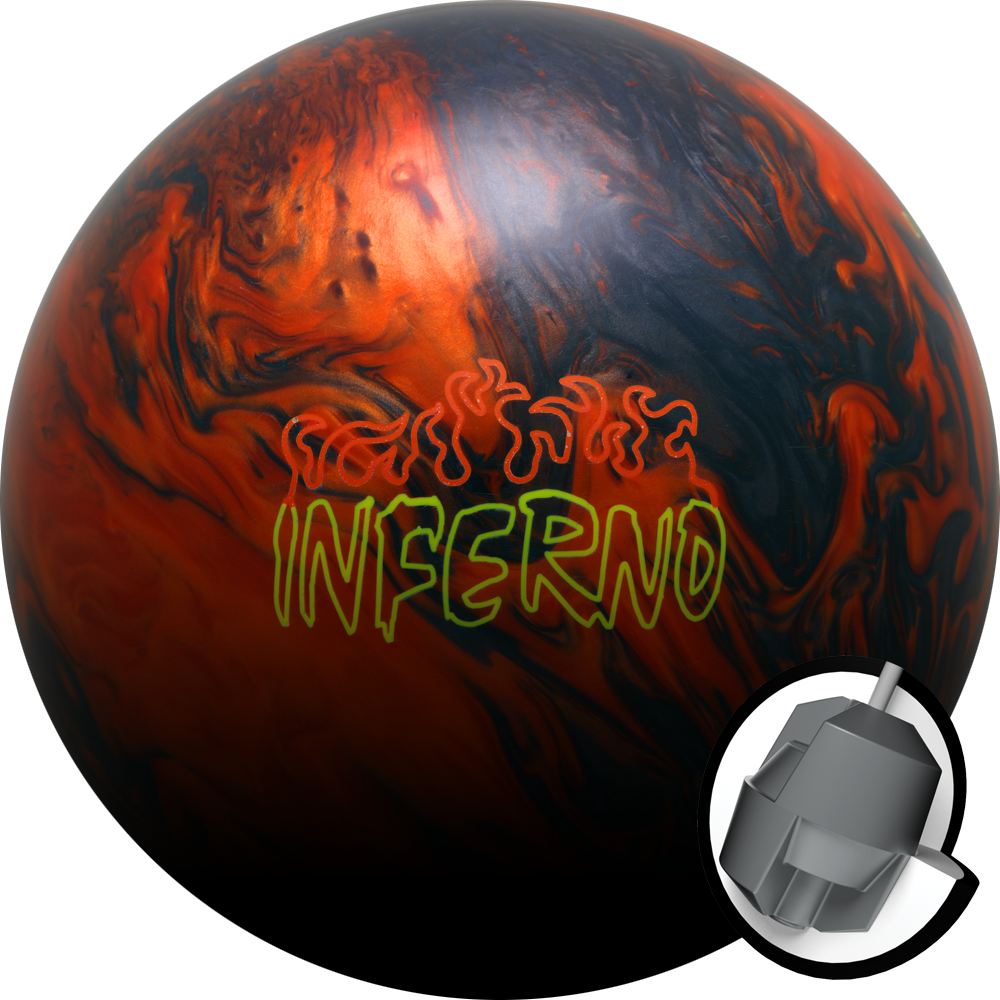 Brunswick Vintage Inferno Bowling Ball Orange/Smoke 13 lb 60105935933 